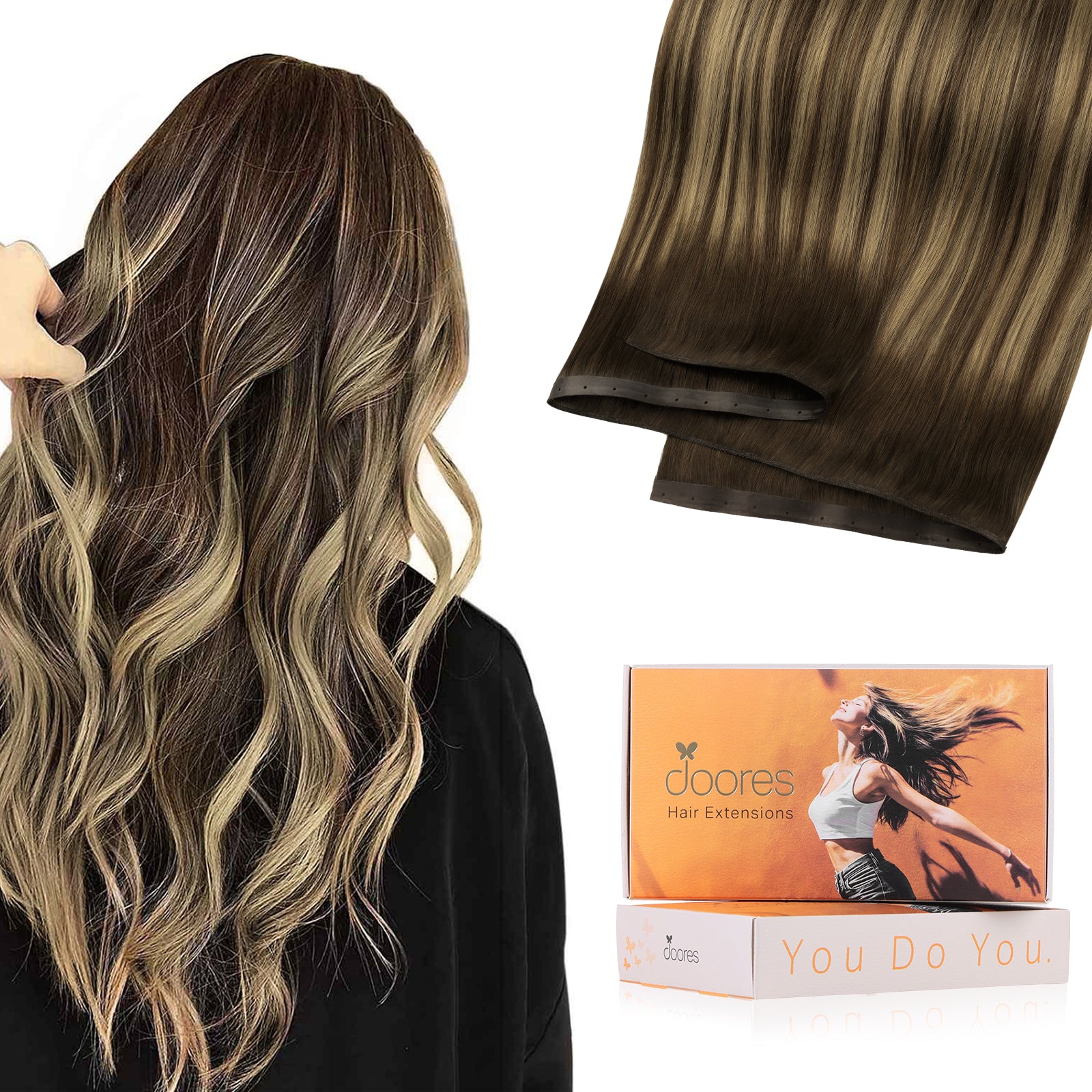 Genius Invisible Butterfly Weft Hair Extension-#4274