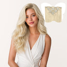 7-Piece Light Platinum Blonde (60A) Clip in Hair Extensions