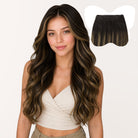 Dark Brown / Chestnut Brown Balayage (2/6/2) Sew In Weft Hair Extensions