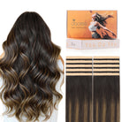 Dark Brown / Chestnut Brown Balayage (2/6/2) Wide Tape-In